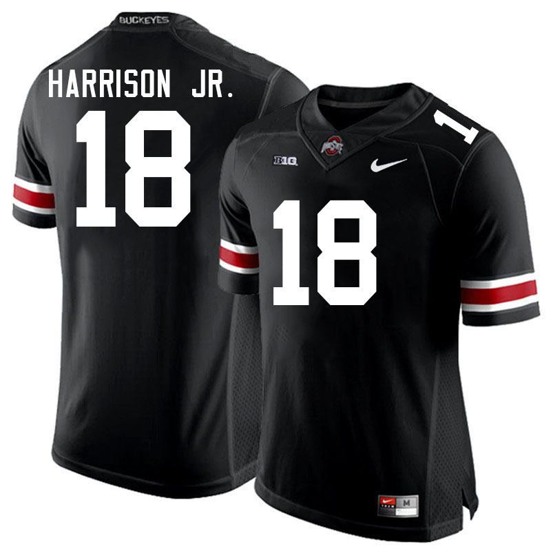 #18 Marvin Harrison Jr. Ohio State Buckeyes Jerseys Football Stitched-Black